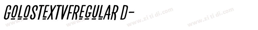 GolosTextVFRegular D字体转换